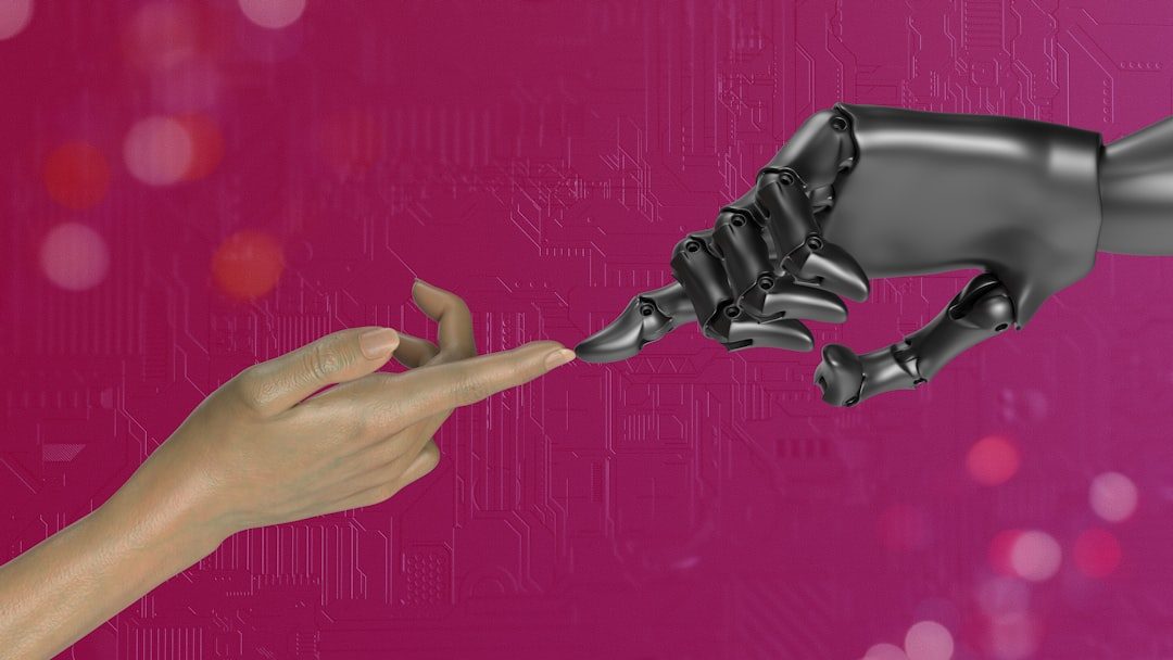two hands touching each other in front of a pink background — agentic AI Moves From Demo to Daily Workflow