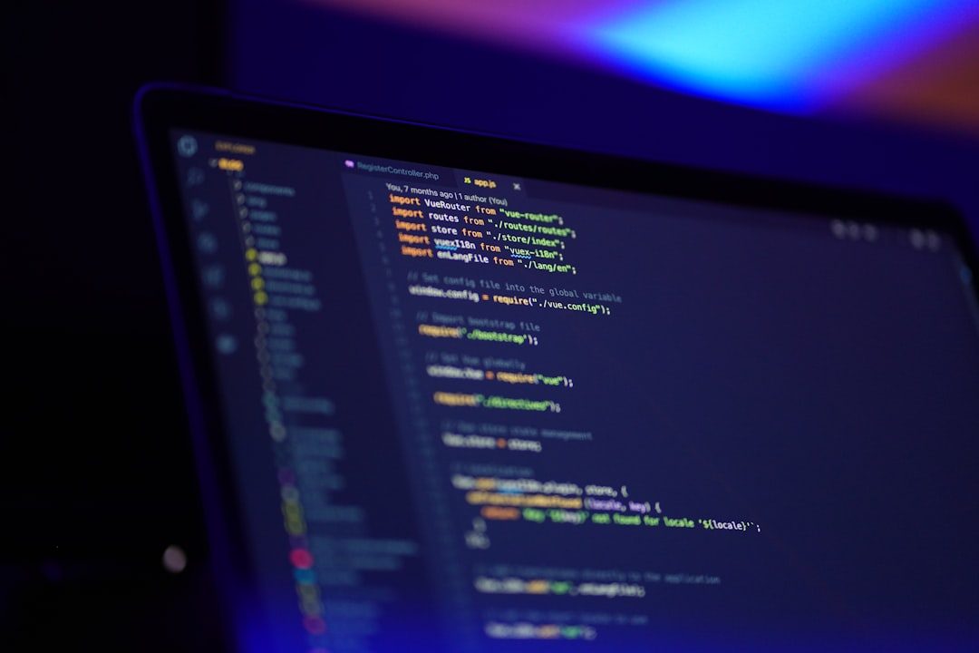 laptop screen displaying colorful code — coding and Technical Tasks: Which AI Codes Best?